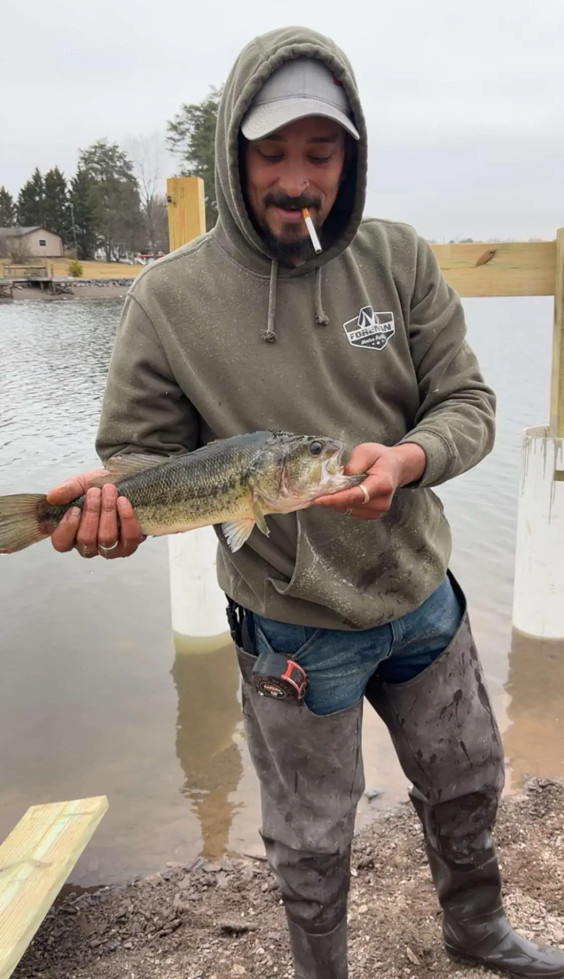 Ryan Flynn working on site